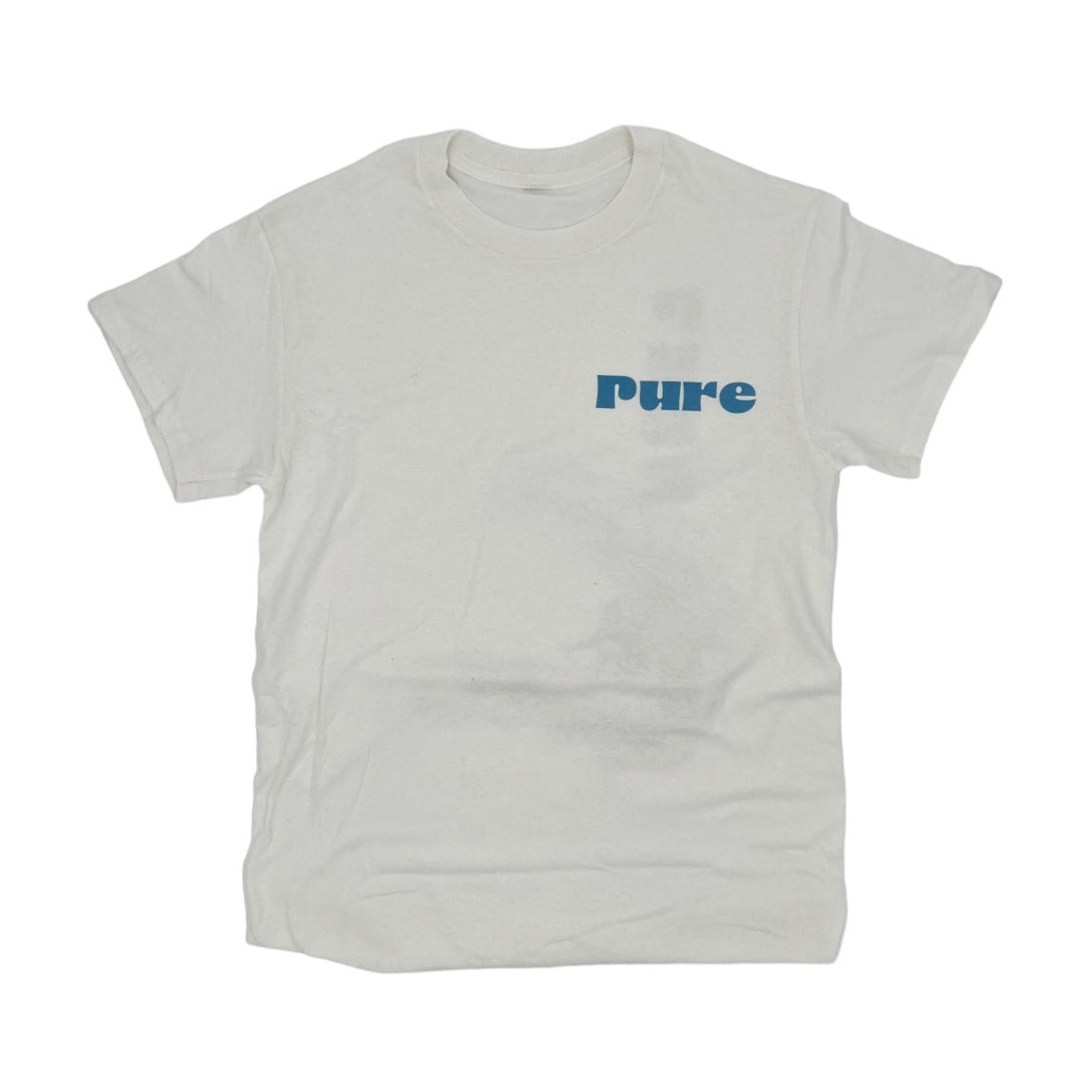 White Graphic Wave Tee