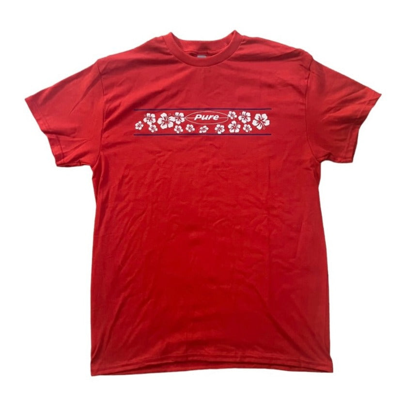 Red Hawaiian Style Surf Shirt