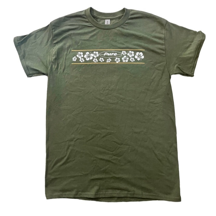 Green Hawaiian Style Surf Shirt